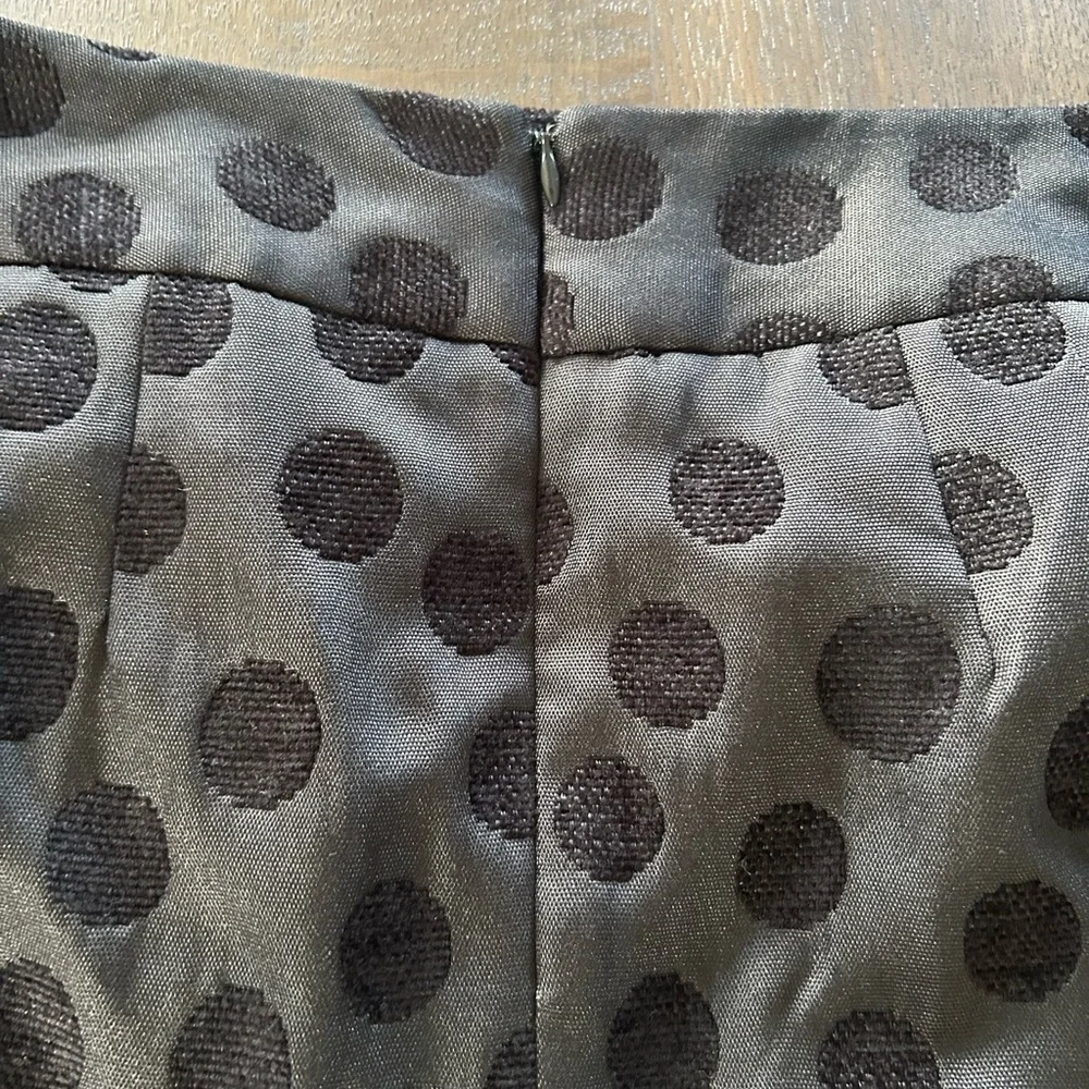Loft NWT black polka dot pencil skirt
